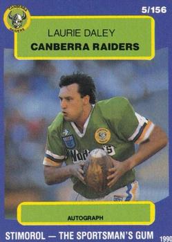 1990 Stimorol NRL #5 Laurie Daley Front